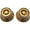 Gold, variant on AxLabs Left Handed Bell Knob (White Lettering) - 2 Pack Gold