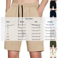 thumbnail image 2 of LEKWK Cargo Shorts for Men Elastic Waist Quick Dry Casual Athletic Shorts Lightweight Loose Fit Workout Shorts with Pockets for Hiking Outdoor Travel Fishing, 2 of 7
