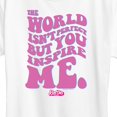 thumbnail image 3 of Barbie the Movie - You Inspire Me - Women's Short Sleeve Graphic T-Shirt, 3 of 5