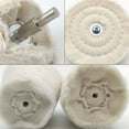 thumbnail image 5 of 6 pcs Buffing Wheel for Drill, Buffing Pad Polishing Wheel Kits, Wheel Shaped Polishing Tool for Metal Aluminum, Stainless Steel, 5 of 6