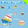 thumbnail image 2 of 61PCS Large Door Magnets, Today's Forecast Cruising with a Chance of Drinking, Magnetic Waterproof Navigation Boat Anchor Ship Car Decors for Refrigerator, Carnival Cruise Party, 2 of 10
