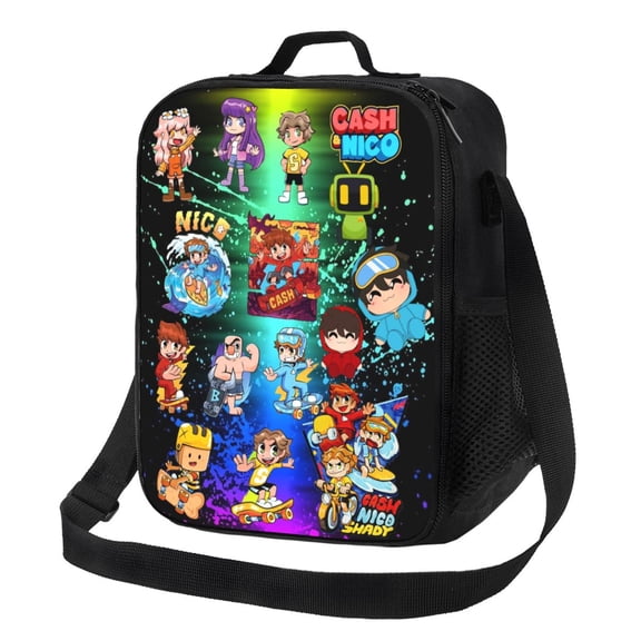 Cash and Ni-co Reusable Lunch Bag Portable Insulated Lunch Box Tote Bag Cooler Office Picnic