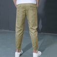 thumbnail image 6 of RIJOPUTY Pull on Pants Football Pants Empire Pants Boys Size 16 Pants Sweat Pants Size 16-18 Youth Warm Clothes Baby Boy Clothes 12-18 Months 6 Month, Khaki 13-14 Years, 6 of 8