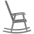 thumbnail image 4 of vidaXL Rocking Chair with Cushions Grey Solid Acacia Wood, 4 of 5