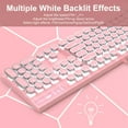 thumbnail image 6 of MageGee Retro Punk Backlit USB Gaming Keyboard, Pink, 6 of 7