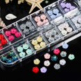 thumbnail image 1 of 60 piezas Flor Mariposa Nail Art Charms Glitter Calcomanías Decoración 3D Nail Flower Diseño plano Acrílico Nail Art para mujeres DIY Manicura Joyería Salón Accesorios de uñas Suministros Adepaton HMHZ355-4, 1 of 2