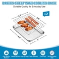 thumbnail image 2 of Stainless Steel Bakeware Set 2 Count 9.2 x 7 x 1 Inch Oven Use, 2 of 7