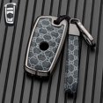 thumbnail image 1 of Car Key Fob Cover Case Protector Zinc Alloy Leather Car Smart Remote Key Fob Case Cover For BMW 1 3 4 5 7 Series, 1 of 6