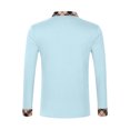 thumbnail image 4 of TSADFHJI Mens Shirts Short Sleeve 5Xl Fall Fashion Mens Athletic Long Sleeve Shirts Business Regular Fit Shirts Plaid Collared Tops with Button L Light Blue, 4 of 5