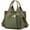 Green, variant on Small Canvas Tote Bag with Pockets for Women, Cute Mini Crossbody Shoulder Bags, Casual Satchel Purse Hobo Messenger Handbag
