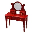thumbnail image 1 of 1Ensemble Mini Miroir de Maison Coiffeuse Brun Clair Modèle de Meuble Décoration de la Maison Coiffeuse Compacte, 1 of 8