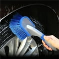 thumbnail image 4 of Car Wash Brush Exterior Rim Claen Kit Durable Auto Cleaning Tool Blue Short Handle Beauty Long Handle for Wheel Hub Tire, 4 of 7