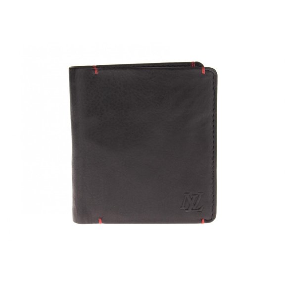 Luciano Natazzi RFID Blocking Men's Nappa Leather Bifold Wallet with Money Clip Black