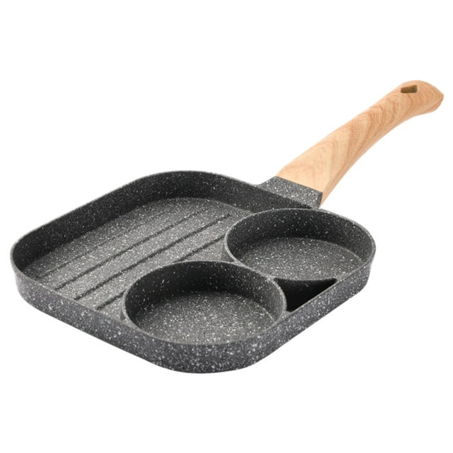 KAKOWELY Medical Stone Non-stick Breakfast Pan for Even Heating with Ergonomic Handle Assorted Color 1 Pc,15.16"X7.68"X1.18"