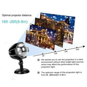 LED Snowfall Projector Lights Christmas Snowflake Projector Lamp with Wireless Remote Indoor Outdoor Waterproof Snow Falling Landscape Projection Light for Party Wedding Garden Decorations