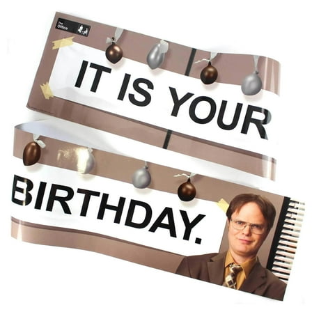 Prime Party The Office "It Is Your Birthday" Party Banner Decoration – 11.5" x 60"