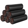 thumbnail image 1 of 6 rollos con pequeñas bolsas de basura, 4 galones grueso con pequeñas bolsas de basura, adecuadas para diferentes contenedores de basura, 120 (Negro), 1 of 5