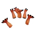 thumbnail image 4 of 5 marionetas de dedo con cabezas de animales, juguetes para dedos, rellenos de piñatas, decoraciones. Triceratops Amarillo, 4 of 9