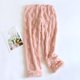 thumbnail image 2 of ShomPort Maternity Pajama Pants Over The Belly Adjustable Warm Fleece Lounge Long Pants Winter Soft Sleepwear Pants, 2 of 8