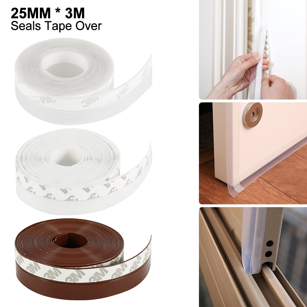 3M Silicone Draught Excluder Weather Seal Strip Insulation Door Window Tape