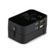 thumbnail image 1 of Adaptador Enchufe De Viaje Universal Enchufe Adaptador Internacional Con Dos Puertos USB Para Japón China Canadá USA EU UK AU Acerca De 150 Países Para Navidad (Negro) XianweiShao 9024715999788, 1 of 4