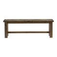 thumbnail image 3 of Lexicon Transitional Solid Wood Dining Room Bench in Burnished Brown, 3 of 7
