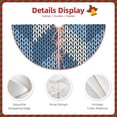 thumbnail image 3 of Sikiie Cozy Knitted Blue Chevron Christmas Tree Skirt, Christmas Tree Decorations, Christmas Decor, Tree Mat Decoration(30-48IN)-48", 3 of 6
