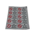 thumbnail image 1 of 10PCS/Set No Smoking In This Vehicle Stickers Signs Vinyl Waring Mark Safety Decal Cars Taxi Auto Styling, 1 of 7