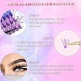 thumbnail image 5 of Colored Lash Clusters, Individuals Eyelash Clusters DIY Colored Eyelash Extension Kit 6 Colors Rainbow Individual Lashes 14/16mm D Curl（120pcs）, 5 of 7