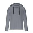 thumbnail image 6 of hotojiny Men's Performance Fishing Hoodie Shirt Fashion UPF 50+ Sun Protection Long Sleeve Muscle Shirts with Mask, 6 of 7