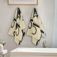 thumbnail image 4 of Black Cats Cartoon Pattern Hand Towel Absorbent Bath Towels for Bathroom Sports Gym(28.3" X 14.4") Set of 2, 4 of 8