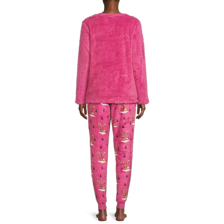Secret Treasures Women s and Women s Plus Plush PJ Sets Walmart