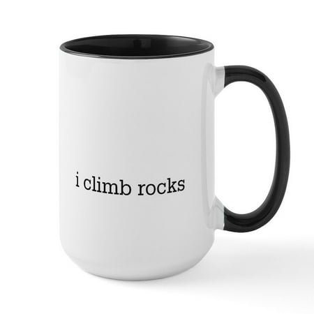 

CafePress - I Climb Rocks Large Mug - 15 oz Ceramic Large Mug