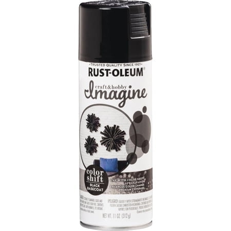 Rust-Oleum Imagine Craft & Hobby Color Shift Spray Paint Black Basecoat, 11 Oz.