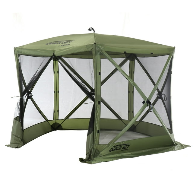 CLAM Quick-Set Venture Abri de Camping Extérieur Portable 9 x 9 Pieds, Vert