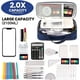 thumbnail image 2 of Estuche de gran capacidad para lápices, multifuncional, con compartimentos, para niñas y niños, para papelería, cosméticos, 2100 ml (negro)., 2 of 7
