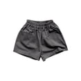 thumbnail image 2 of YHAJDS Boys Girl School Uniform Pull on Short Solid Color Cotton Pocket Vintage Shorts for Toddler Kids Summer, 2 of 3