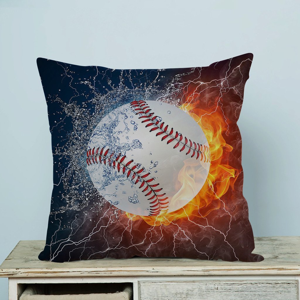 Gckg Baseball Pillow Case Pillow Cover Pillow Protector Two