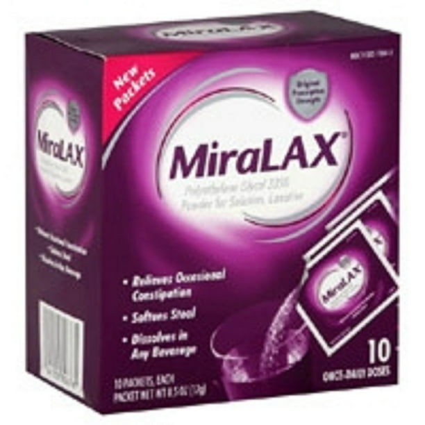 MiraLAX Laxative Powder 24 per Box 17 Gram Strength