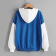 thumbnail image 4 of Women's Hoodies Sweatshirts Dynamic Cute Dinosaur Print Long Sleeve Hoodie for Everyday Comfort Blue S, 4 of 4