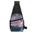 thumbnail image 6 of Wukai Boat Lighthouse Storm Waves Versatile Chest Bag with Adjustable Strap and Multiple Pockets for Daily Use, Outdoor Sports, Shopping, and Excursions, 6 of 6