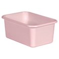 thumbnail image 2 of Teacher Created Resources TCR20398 Plastic Storage Bin, Blush - Small, 2 of 2