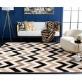 thumbnail image 3 of SAFAVIEH Cambridge Percival Geometric Wool Area Rug, Ivory/Black, 9' x 12', 3 of 12