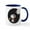 White/Navy Inside, variant on CafePress - Space Snoopy 11 Oz Ceramic Mug Mugs - 11 oz Ceramic Mug - Novelty Coffee Tea Cup
