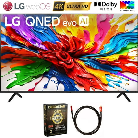 LG 65QNED92AUA 55 Inch OLED AI 4K B5 Series Smart TV with Dolby Atmos, Dolby Vision, HDR10 2025 (Renewed) Bundle with 6FT HDMI 2.0 Cable and CPS Exclusive 26 Month Protection Pack (BEACH-CPS-26M2000)