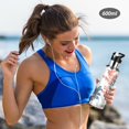 thumbnail image 5 of Yayeee 20oz Insulated Water Bottle Double Wall Stainless Steel with Flip Straw Lid, White Sea Plants, 5 of 7