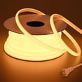thumbnail image 1 of Tira LED BENLUN Blanco Cálido 2700K Exterior Impermeable 110V 20 Metros Flexible para Decoración y H, 1 of 8