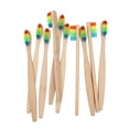 thumbnail image 4 of Bamboo Toothbrush Natural Biodegradable Wood Medium Bristles FAST C4S5, 4 of 4