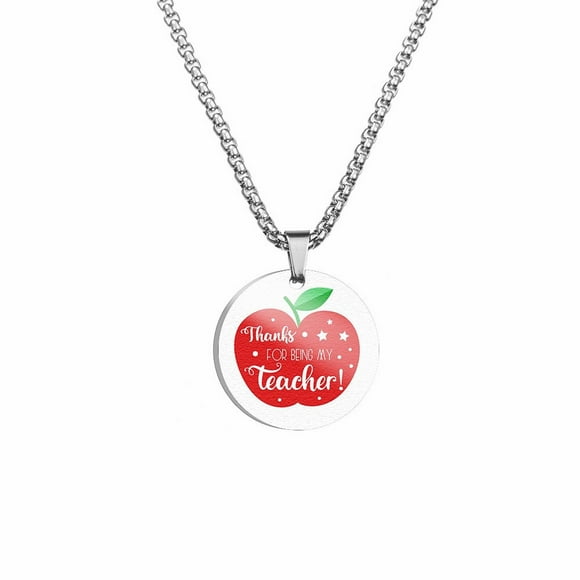 Teacher Appreciation Gifts Thank You Necklace for Teacher Unique Teacher Gifts for Christmas Valentines Day Retirement of School End of School Year First