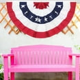 thumbnail image 2 of American Flag Skirt Decor Independence Day Fan-shaped Banner, 2 of 7